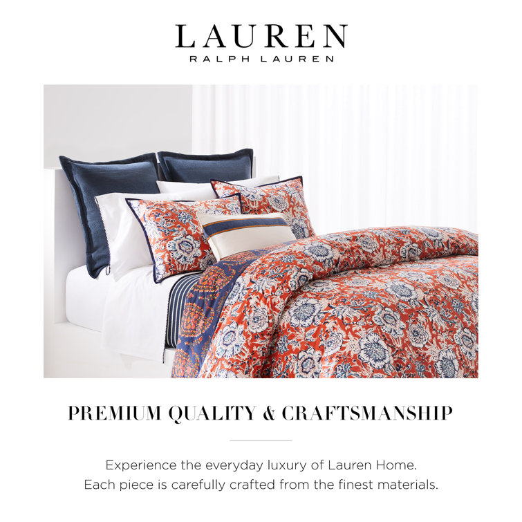 Lauren Ralph Lauren Tessa Vermillon Pima Cotton 120 TC Reversible